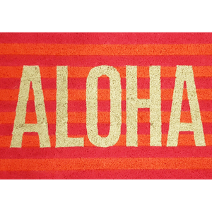 Fussmatte Aloha neon, mehrfarbig, orange, rosa