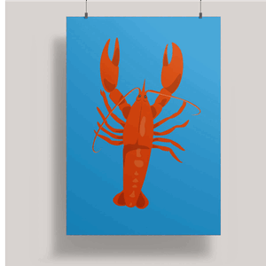 Artprint A3 Lobster