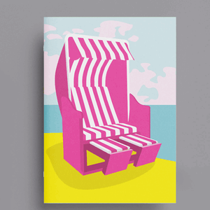 Notizheft A6 - neonstyle - Strandkorb