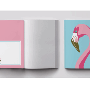 Notizheft A6 - crissXcross - Flamingo
