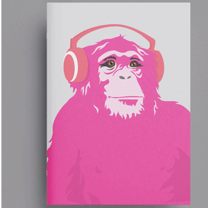 Notizheft A6 - Happiness - Monkey