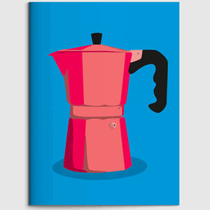 Notizheft A6 - neonstyle - Espressokanne
