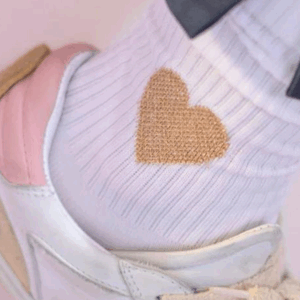 Socken Icon Glitter Love Gold S 35-38