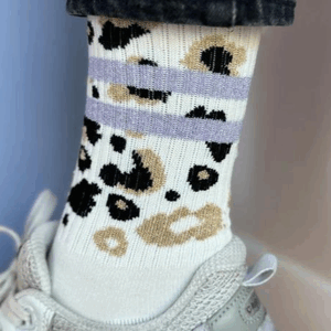 Socken Leo allover Lilac M (39 - 43)