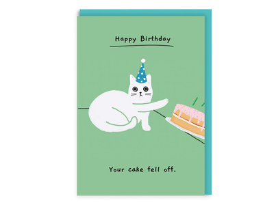 Happy Birthday – Your cake fell off Karte